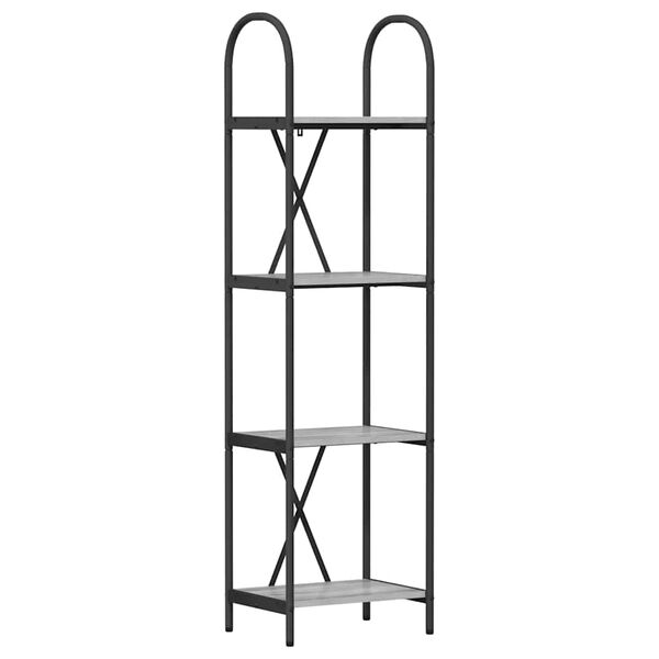 vidaXL Polica Siva Sonoma 40 x 30 x 146 cm Konstruirano drvo