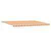 vidaXL Povlačivi tende Žuta i narančasta 500 x 300 x 165 cm
