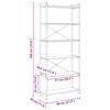 vidaXL Polica Staro drvo 40 x 30 x 85 cm Konstruirano drvo