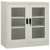 vidaXL Uredski ormarić svjetlosivi 90 x 40 x 90 cm čelični