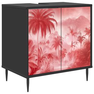 vidaXL Kupaonski ormar AACHEN Crni hrast 60 x 40 x 61 cm