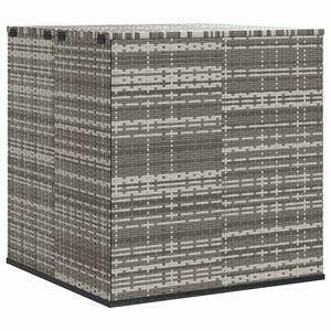 vidaXL Kutija za vrtne jastuke od PE ratana 100 x 97,5 x 104 cm siva