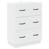 vidaXL Ormar s ladicama Bijela 66 x 34,5 x 87 cm Konstruirano drvo