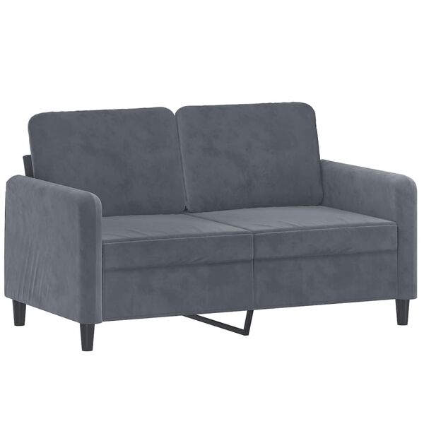 vidaXL 2-dijelni set sofa tamnosivi bar&scaron;unasti