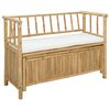 vidaXL Klupa za vrtno skladi&scaron;tenje 110 x 47 x 80 cm Bambus Prirodna