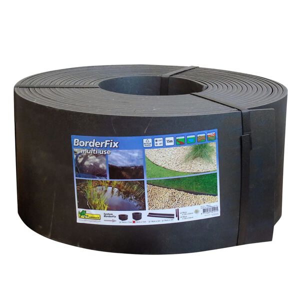 Ubbink vrtni rubnjak 19 cm x 15 m 7 mm crni