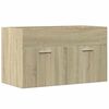 vidaXL Ormarić za umivaonik boja hrasta sonome 80x38,5x46 cm iverica