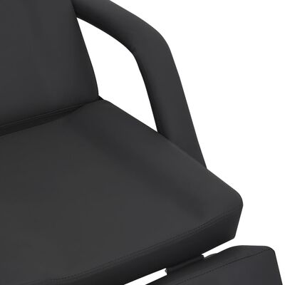 vidaXL Kozmetička stolica od umjetne kože crna 180 x 62 x 78 cm