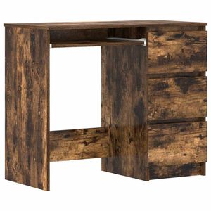 vidaXL Radni stol boja dimljenog hrasta 90x45x76 cm konstruirano drvo