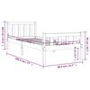 vidaXL Okvir za krevet od masivnog drva 75 x 190 cm jednokrevetni