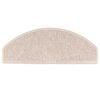 vidaXL Prostirke za stepenice 15 kom 65x24x4 cm taupe poluokrugle velike