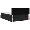 vidaXL Krevet s madracem i skladištem s madracem Crna 140 x 190 cm
