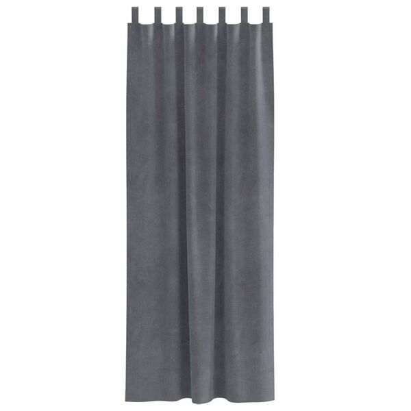 vidaXL Zavjese za zamračivanje 2 pcs Svijetlo siva 140 x 245 cm Bar&scaron;un