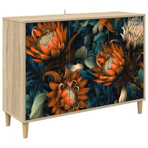 vidaXL Kreveta LOCHEM Sonoma 102 x 33 x 75 cm Konstruirano drvo