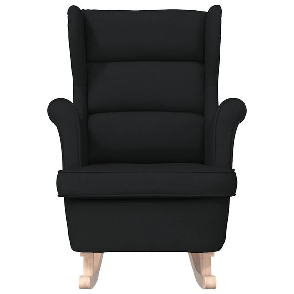 vidaXL Stolica za ljuljanje 74x90x102 cm od tkanine crna