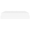 vidaXL Okvir kreveta s madracem s madracem 2 pcs Bijelo PVC