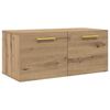 vidaXL Ormar za Zid 80 x 36.5 x 35 cm Konstruirano drvo hrast artisan