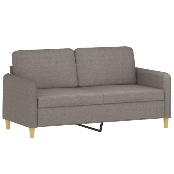 vidaXL 3-dijelni set sofa s jastucima smeđesivi od tkanine