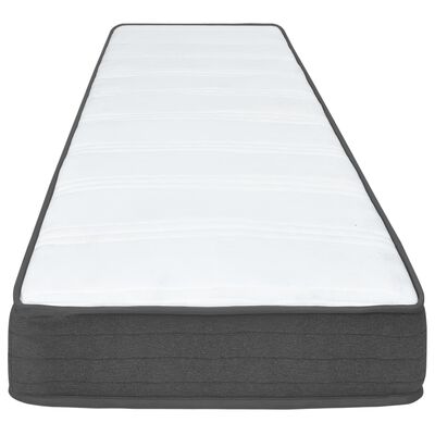 vidaXL Krevet od tkanine s oprugama tamnosivi 80 x 200 cm