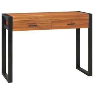 vidaXL Radni stol s 2 ladice 100 x 40 x 75 cm od tikovine