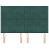 vidaXL Uzglavlje s uzglavljem Tamnozelena 144 cm Lažna koža