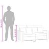 vidaXL Dvosjed od tkanine svjetlosivi 120 cm