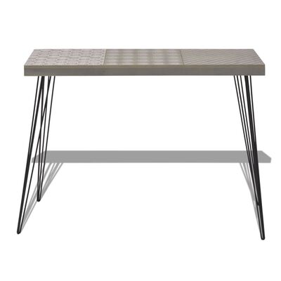 vidaXL Konzolni stol 90x30x71,5 cm Sivi