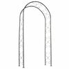 Nature vrtni luk metalni 100 x 37 x 230 cm crni