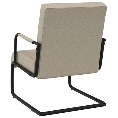 vidaXL Konzolna stolica od umjetne kože svjetlosiva