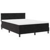 vidaXL LED Box Spring Krevet s uzglavljem Crna 140 x 190 cm Bar&scaron;un