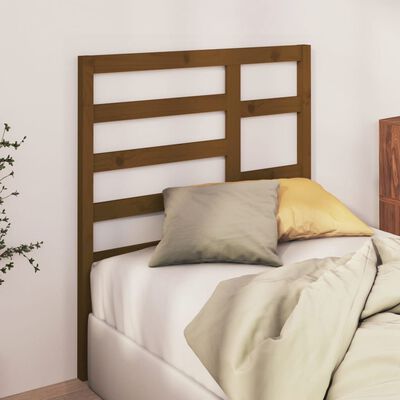 vidaXL Uzglavlje za krevet boja meda 96 x 4 x 104 cm masivna borovina