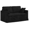 vidaXL Sofa 2 pcs Crna 138 x 78 x 80 cm Bar&scaron;un