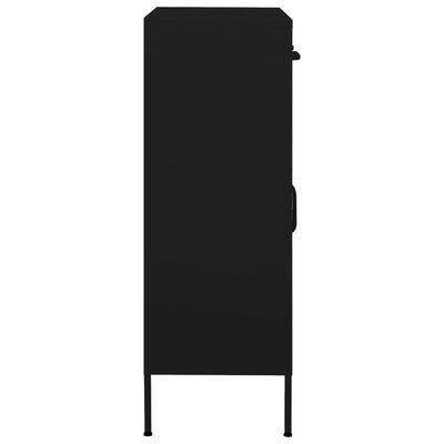 vidaXL Ormarić za pohranu crni 80 x 35 x 101,5 cm čelični