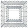 vidaXL Gabionski uzdignuti krevet Srebrno 50 x 50 x 80 cm