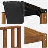 vidaXL Set vanjskih sofa s jastukom 5 pcs Prirodna i crna