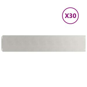 vidaXL Rubovi travnjaka 30 kom 20x103 cm nehrđajući čelik