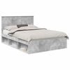 vidaXL Krevetna konstrukcija Beton 140 x 190 cm Čvrsto borovo drvo