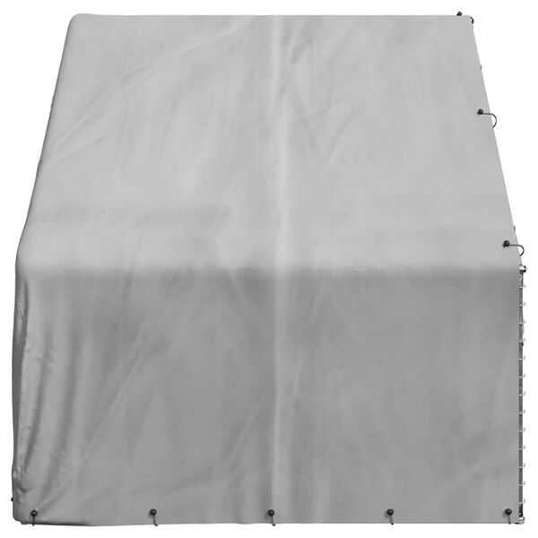 vidaXL Vanjski pseći boks s pokrovom 3x2x1,9 m pocinčani čelik