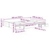 vidaXL Krevet s ladicama Staro drvo 150 x 200 cm Konstruirano drvo