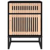 vidaXL Noćni ormarići 2 kom crni 40 x 30 x 55,5 cm od drva i željeza