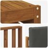 vidaXL Set vanjskih sofa 6 pcs Prirodna i antracit Čvrsto drvo akacije