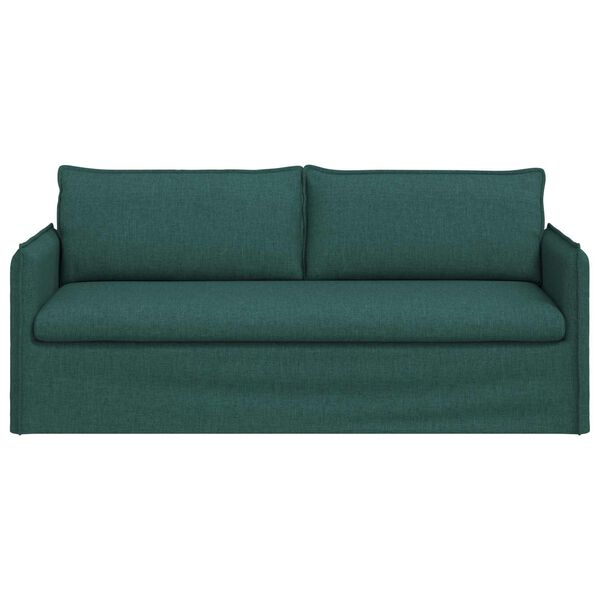 vidaXL Sofa Tamnozelena 196 x 82 x 85 cm tkanina
