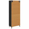 vidaXL Highboard Zidne Crni hrast 69,5 x 34 x 180 cm Konstruirano drvo