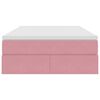 vidaXL Krevet s madracem i skladi&scaron;tem Ružičasta 120 x 200 cm Bar&scaron;un