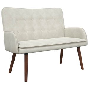 vidaXL Sofa za dvije osobe Krem 115 x 61 x 87 cm Bar&scaron;un
