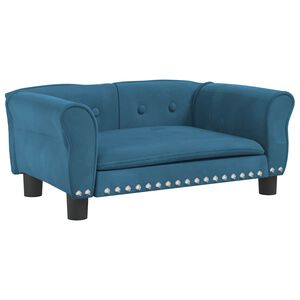vidaXL Krevet za pse plavi 70 x 45 x 30 cm bar&scaron;unasti