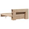 vidaXL Krevet s regalom za knjige bez madraca 140x190 cm od borovine