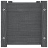 vidaXL Vrtna sadilica siva 60 x 31 x 31 cm od masivne borovine