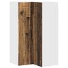 vidaXL Zidni kutni ormar LUCCA Staro drvo 57 x 57 x 100 cm