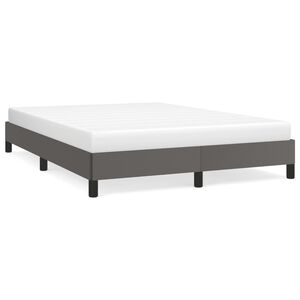 vidaXL Okvir za krevet sivi 140x190 cm od umjetne kože